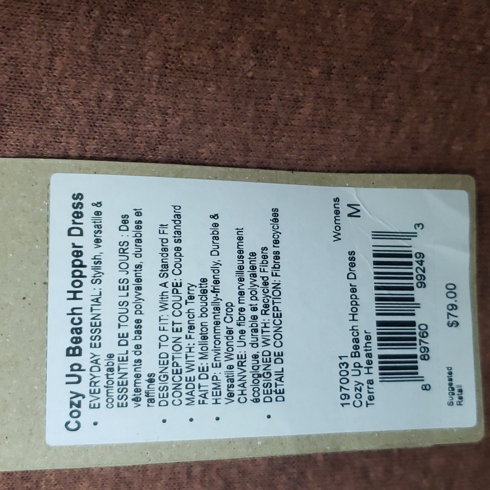 NWT Prana Brown Cozy Up Beach Hopper Dress - Picture 2 of 12